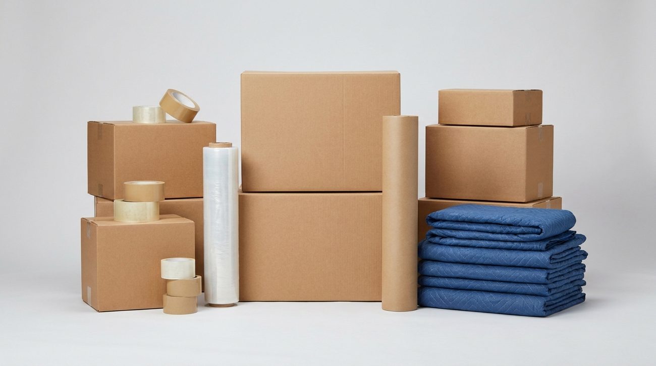ZA Tape packaging and moving supplies — tape, stretch wrap, kraft paper, boxes and moving blankets